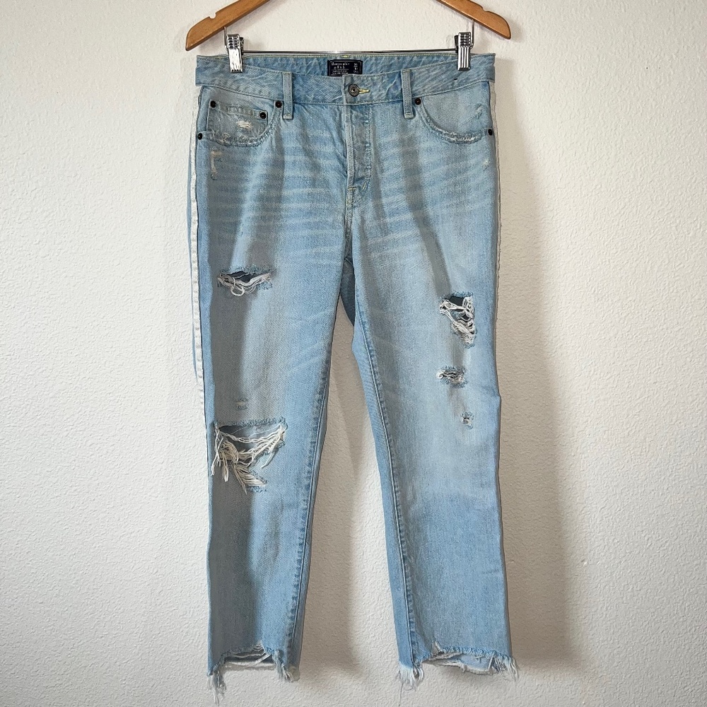 Abercrombie & Fitch Light Blue Boyfriend Jeans